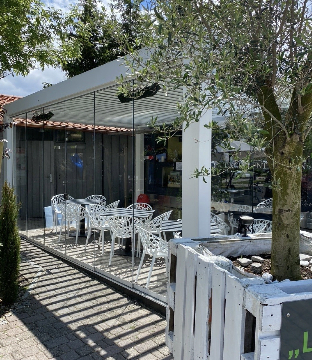 Lamellenpergola Gastronomie