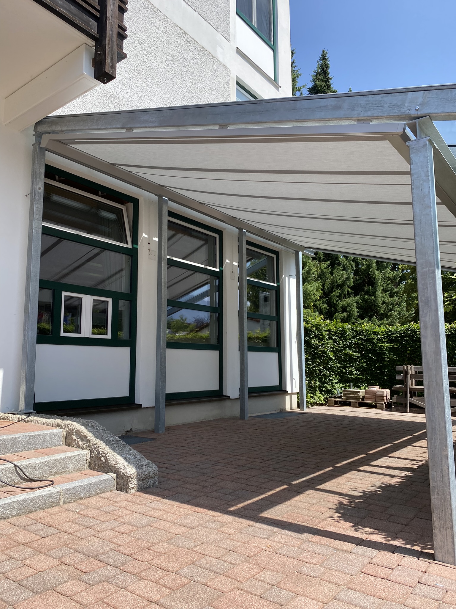 Beschattung Aufglasmarkiese